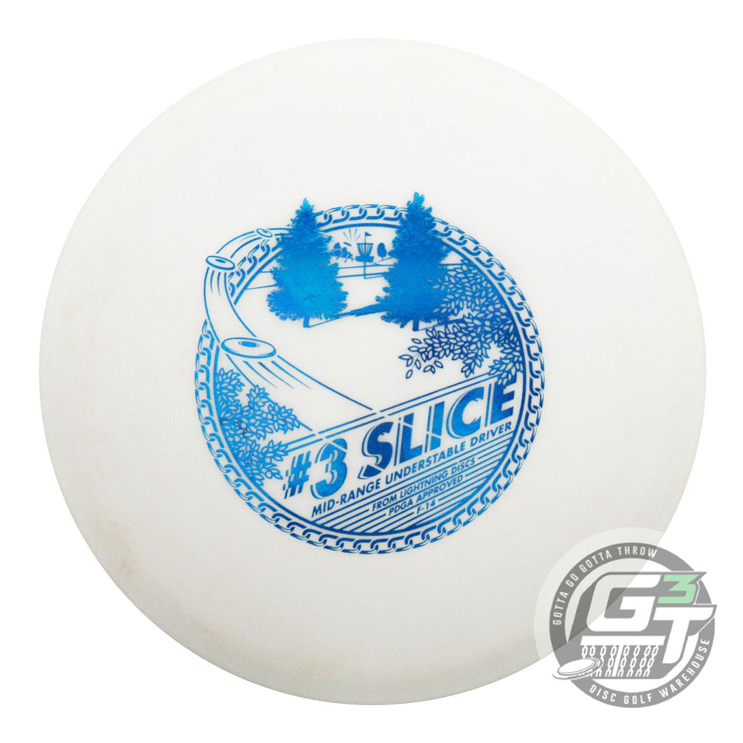 USED Lightning Standard Glow #3 Slice 173g White Blue Foil Midrange Golf Disc