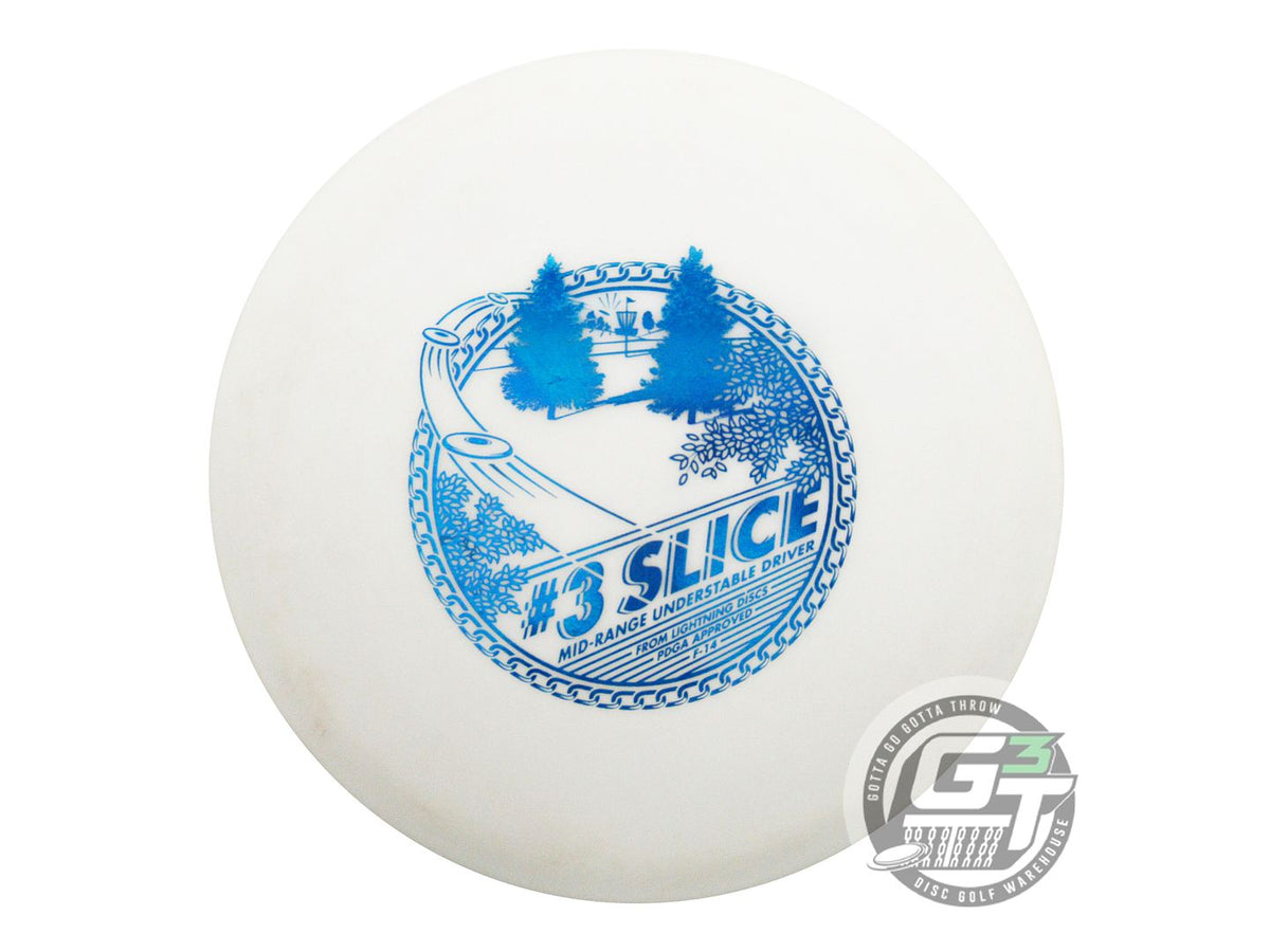 USED Lightning Standard Glow #3 Slice 173g White Blue Foil Midrange Golf Disc