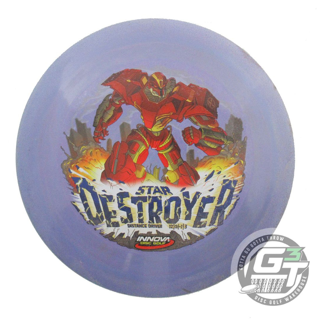 USED Innova InnVision Star Destroyer 165g Purple FullColor Driver Golf Disc