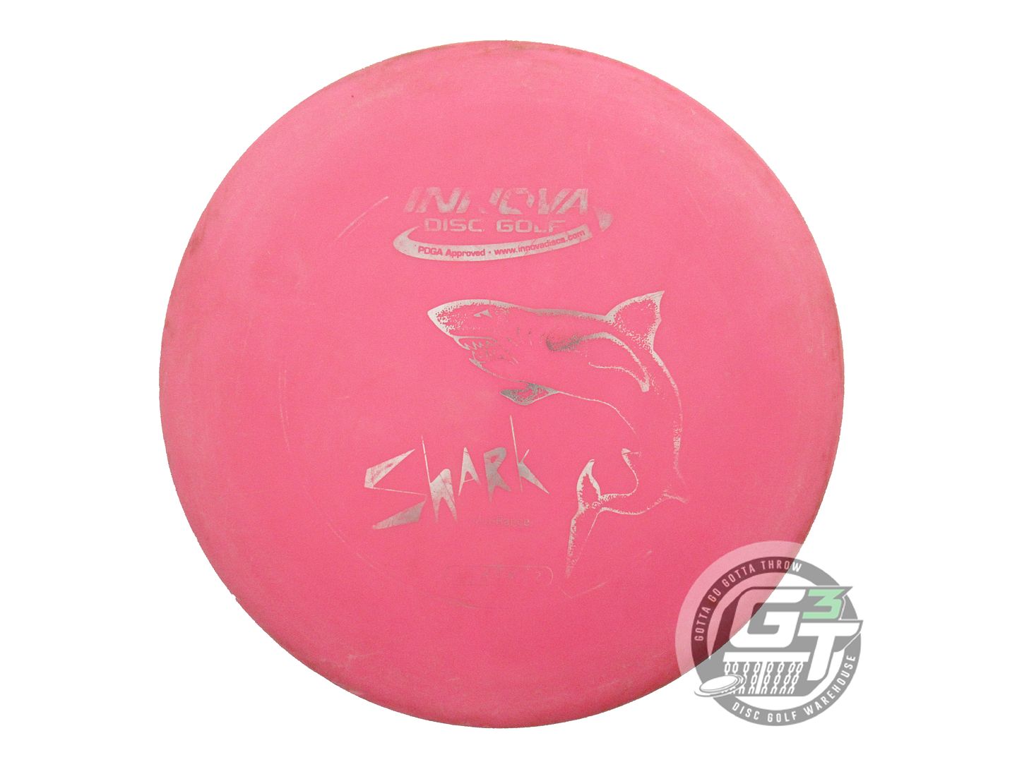 USED Innova DX Shark 180g Pink Silver Foil Midrange Golf Disc