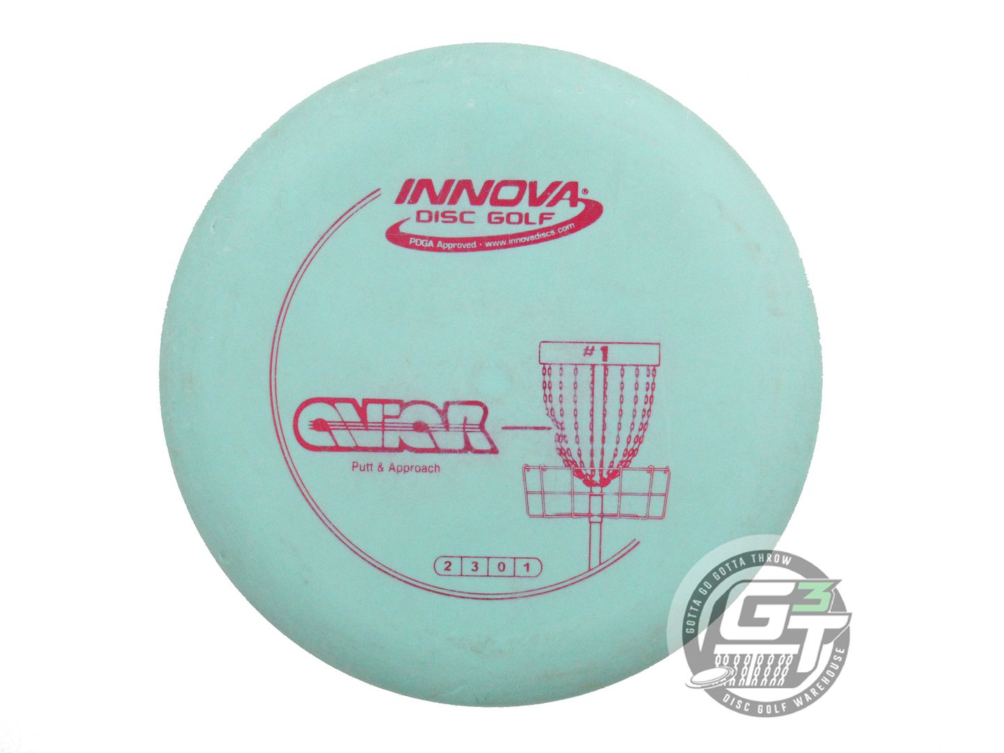 USED Innova DX Aviar 175g Seafoam Magenta Foil Putter Golf Disc