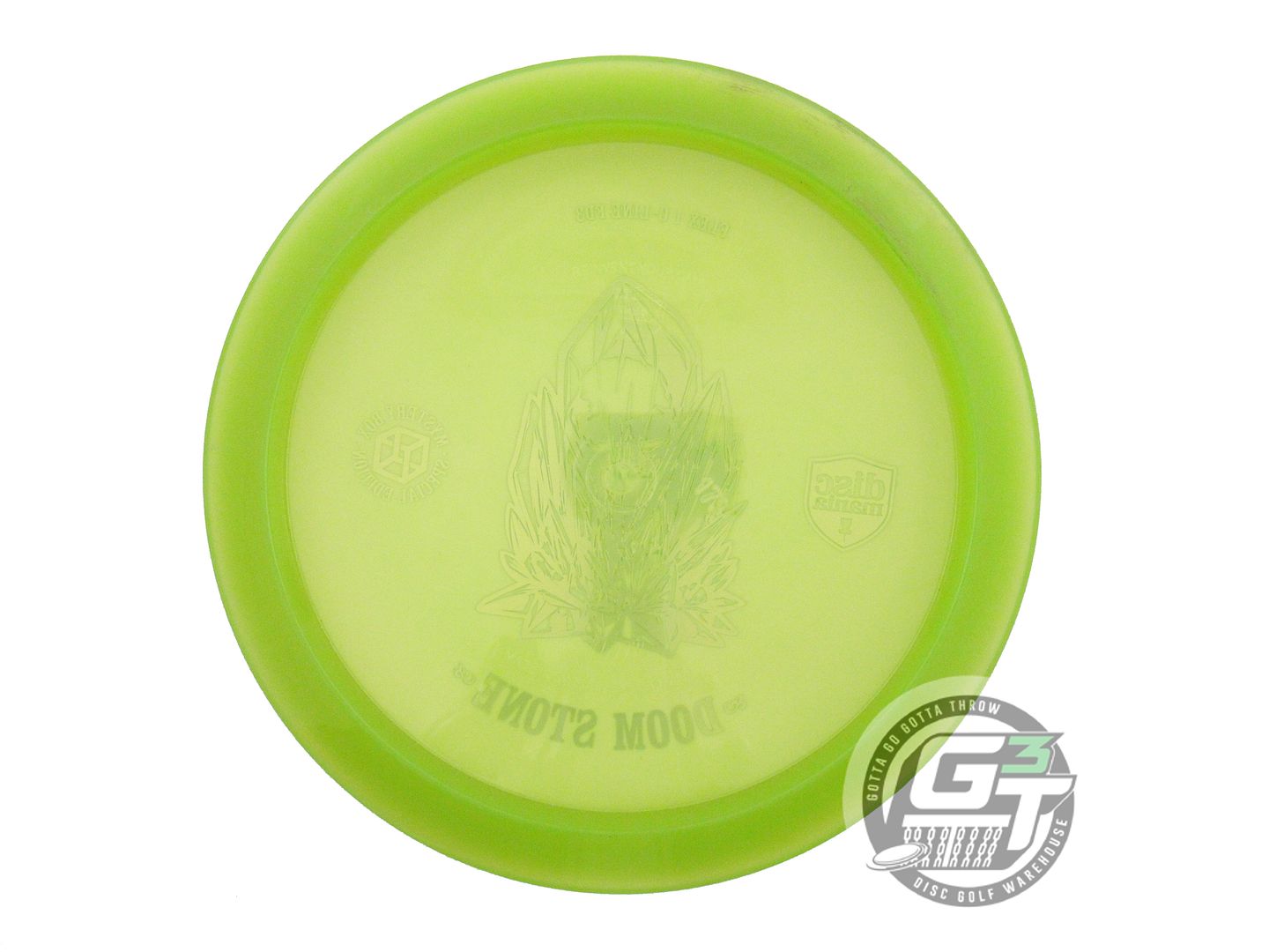 USED DiscMania DOOM STONE C-Line Flex 1 FD3 173g Lime Green Foil Driver Disc