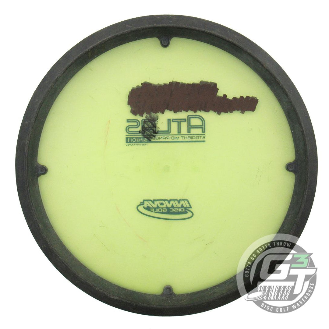 USED Innova Champion Atlas 179g Yellow Black Stamp Black Rim Midrange Golf Disc