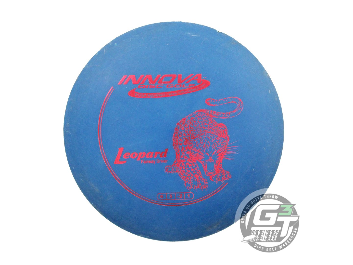 USED Innova DX Leopard 148g Blue Red Foil Fairway Driver Golf Disc