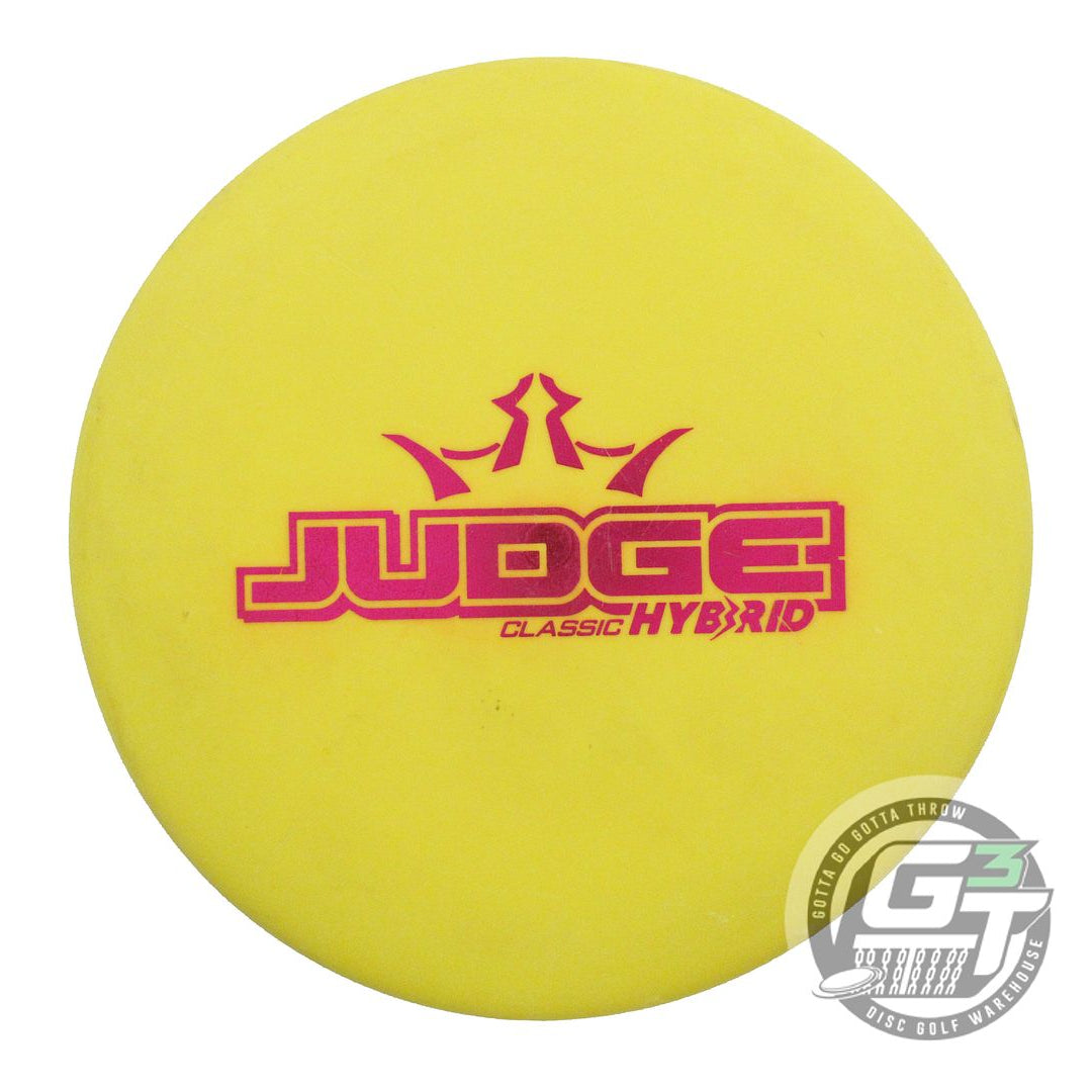USED Dynamic Discs Classic Hybrid Judge 173g Yellow Magenta Foil Putter Disc