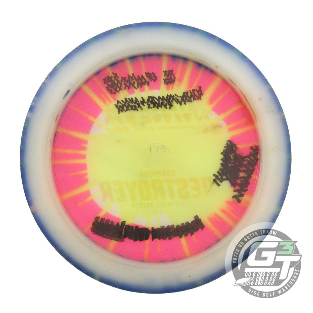 USED Innova I-DYE Champion Destroyer 175g Blue Burst Distance Driver Golf Disc