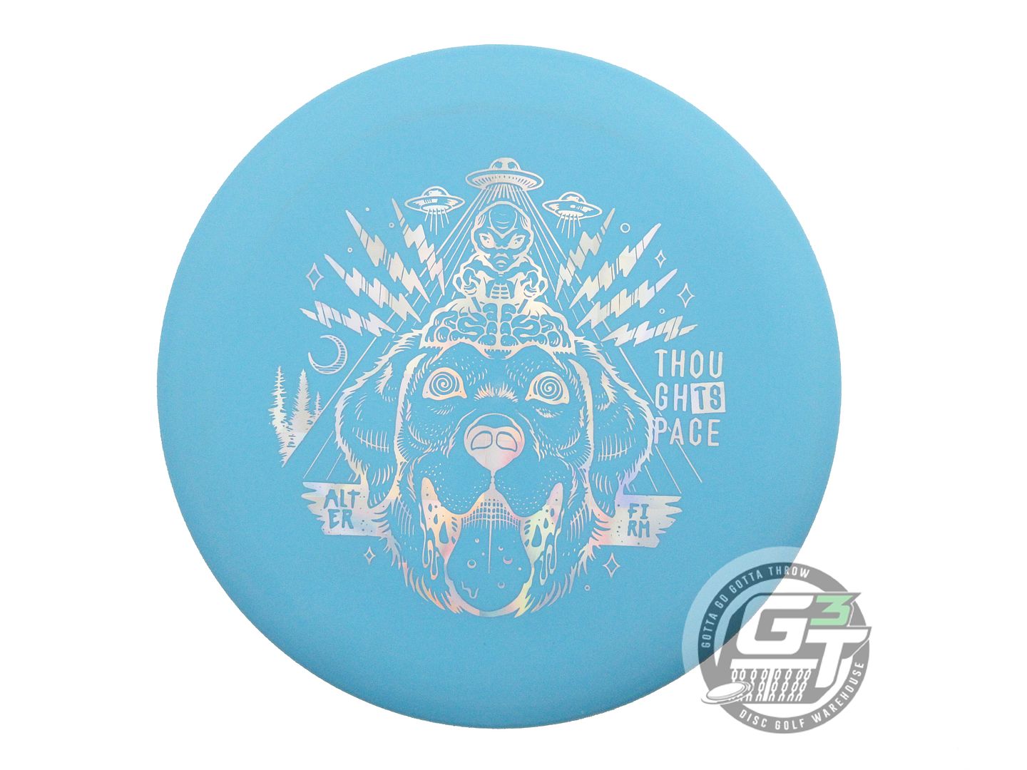 NOS Thought Space Nerve Firm Alter 174g Sky Blue Prism Foil Putter Golf Disc