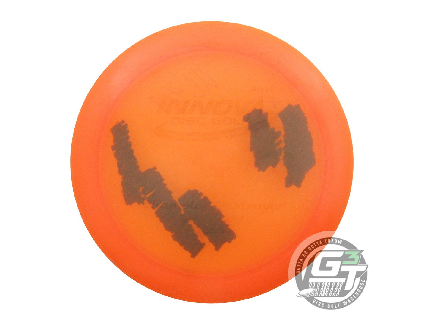 USED Innova Champion Destroyer 176g Orange Wiped Stamp Distance Driver Golf Disc