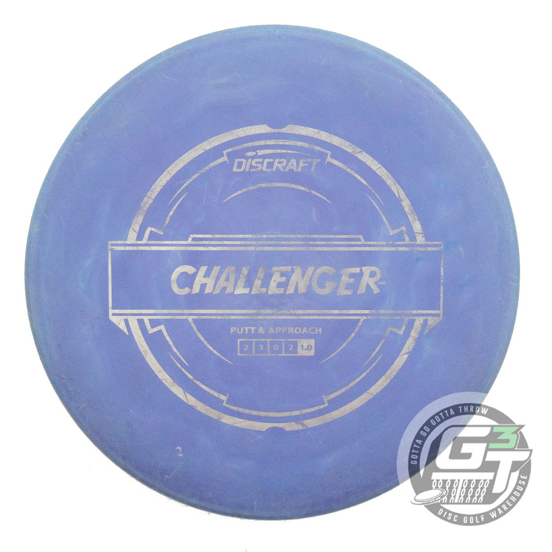 USED Discraft Putter Line Challenger 175g Purple Silver Stamp Putter Golf Disc