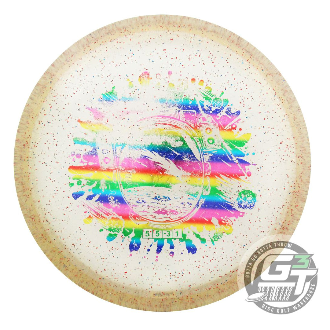 USED Discraft CryZtal Sparkle Meteor 177g Smoke Rainbow Foil Midrange Golf Disc