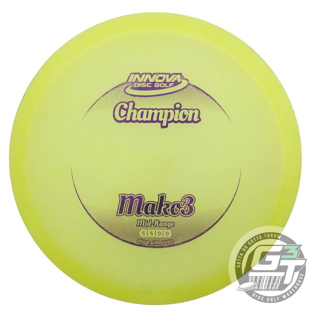 USED Innova Champion Mako3 170g Yellow Purple Foil Midrange Golf Disc