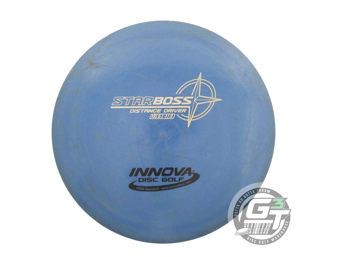 USED Innova Star Boss 173g Blue White & Black Stamp Distance Driver Golf Disc