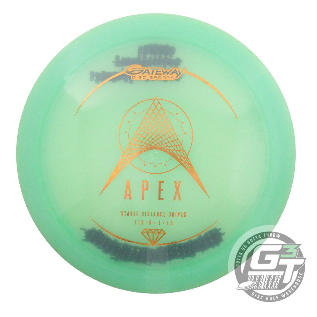 USED TEAM Gateway Diamond Apex 178g Green Copper Foil Distance Driver Golf Disc