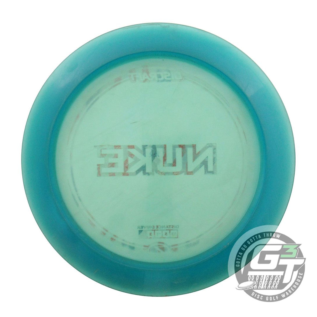 USED Discraft Z Nuke 175g Teal Flag Foil Distance Driver Golf Disc