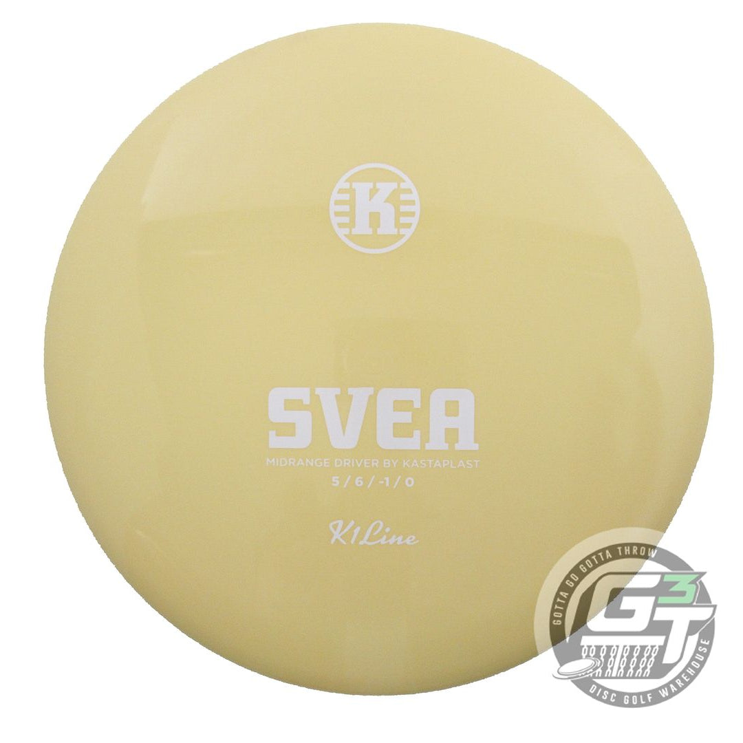 USED Kastaplast K1 Svea 178g Yellow White Stamp A Midrange Golf Disc