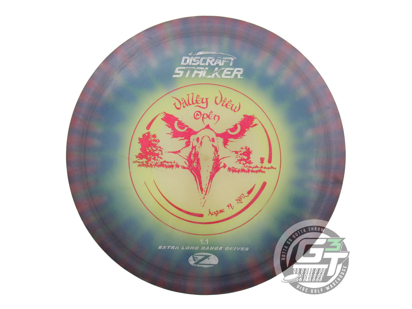 USED Discraft FlyDye Z Stalker 175g Purple Burst Fairway Driver Golf Disc