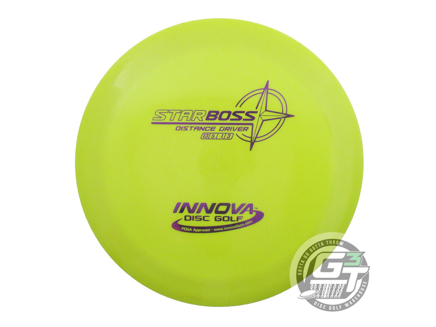 USED Innova Star Boss 175g Lime Purple Foil Distance Driver Golf Disc