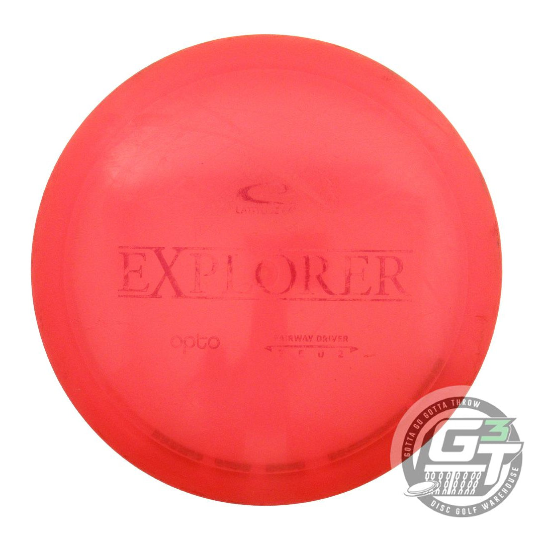 USED Latitude 64 Opto Explorer 173g Red Black Stamp Distance Driver Golf Disc