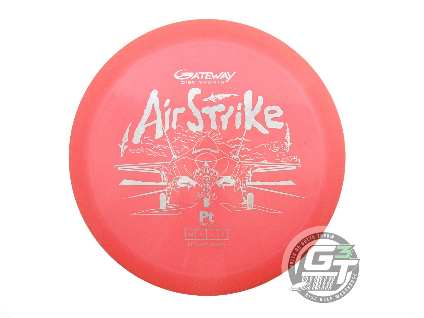 NOS Gateway Platinum Air Strike 172g Pink Diamond Plate Foil Driver Golf Disc