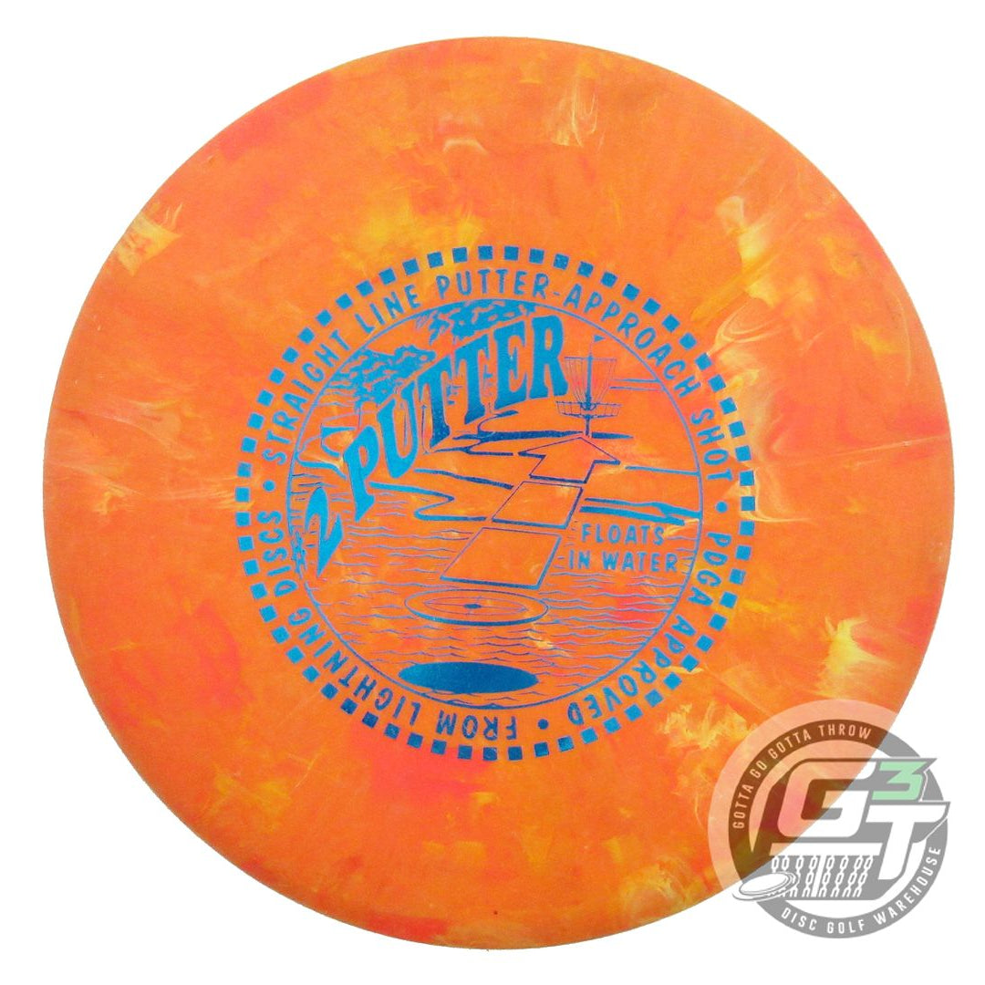 USED Lightning Standard #2 Putter 173g Orange Blue Foil Putter Golf Disc