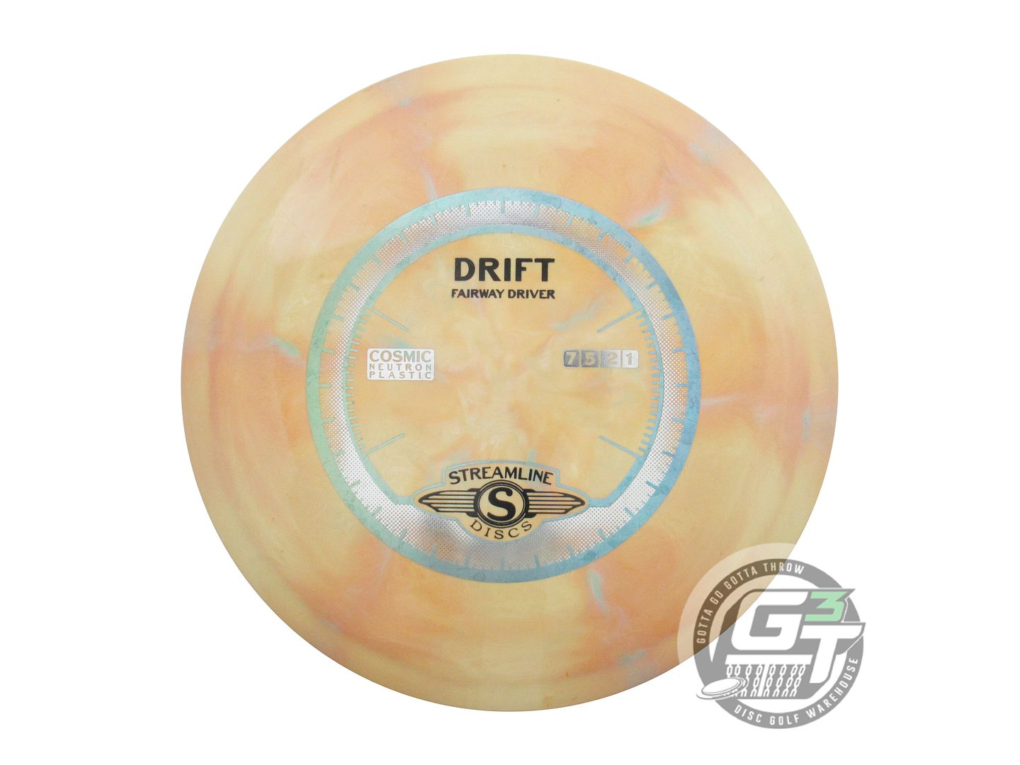 USED Streamline Discs Cosmic Neutron Drift 173g Peach-Seafoam Driver Golf Disc