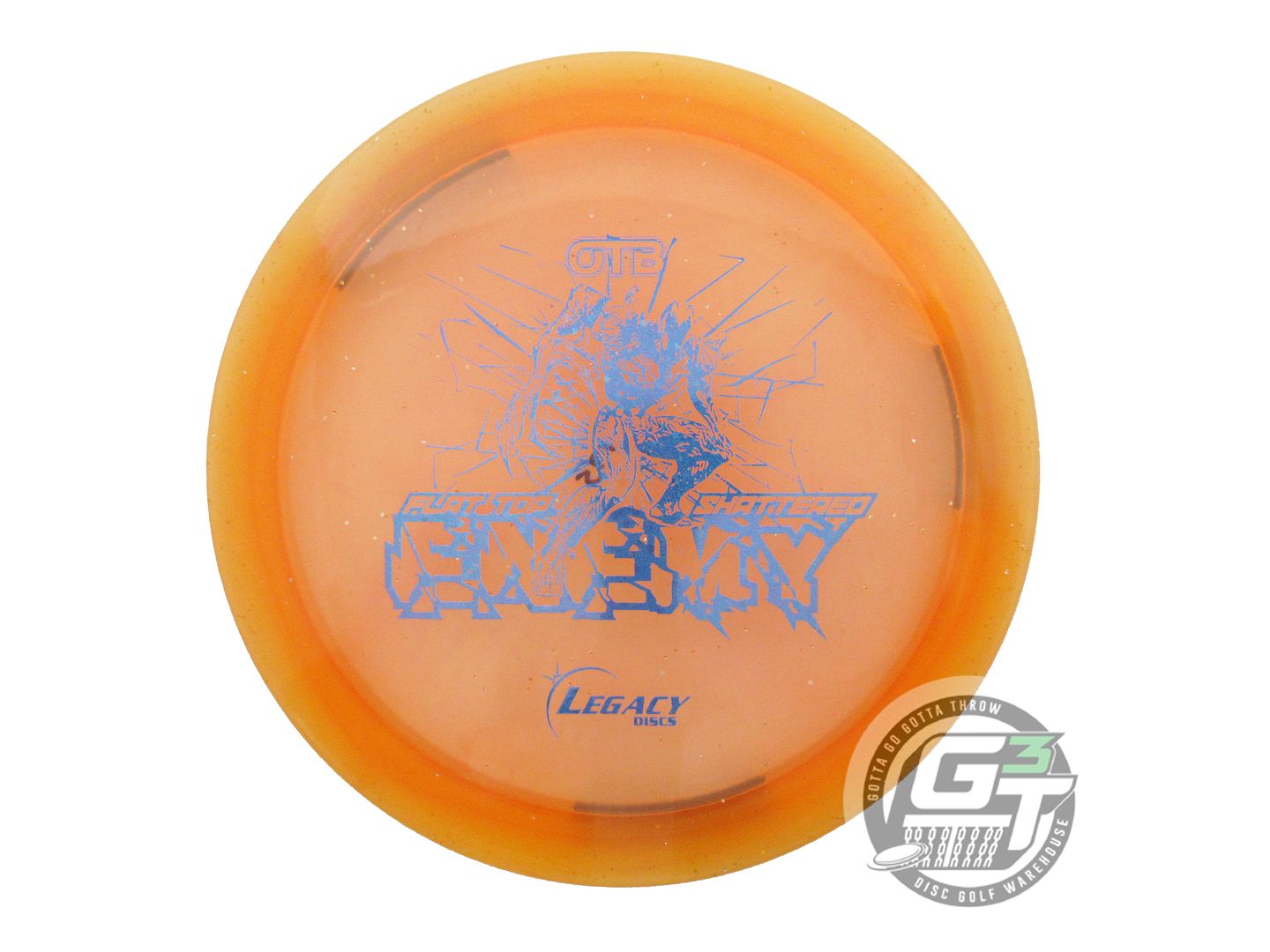 USED Legacy Discs Flat Top Shattered Enemy 175g Orange Fairway Driver Golf Disc