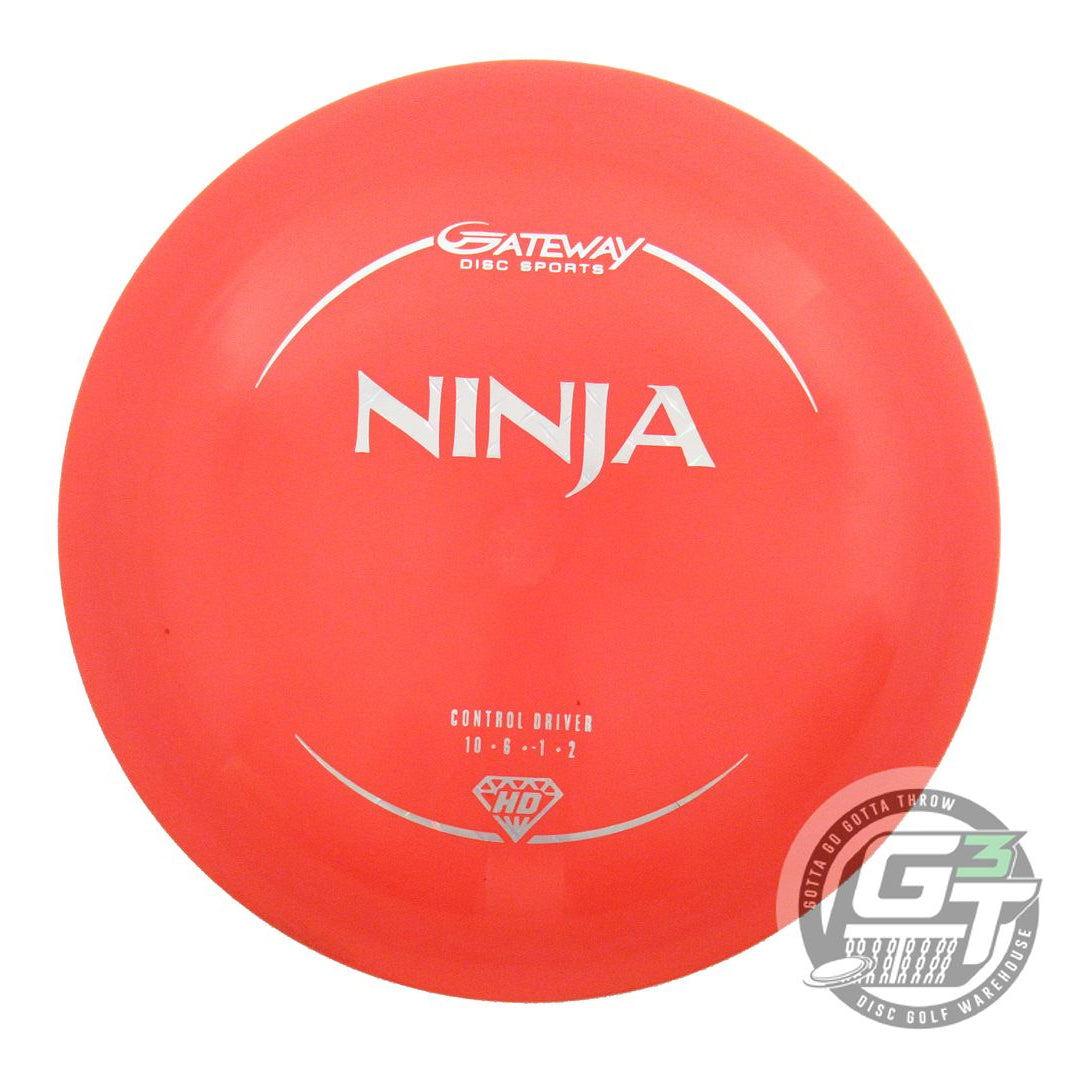 USED Gateway Hyper-Diamond Ninja 175g Orange Diamond Plate Foil Driver Golf Disc