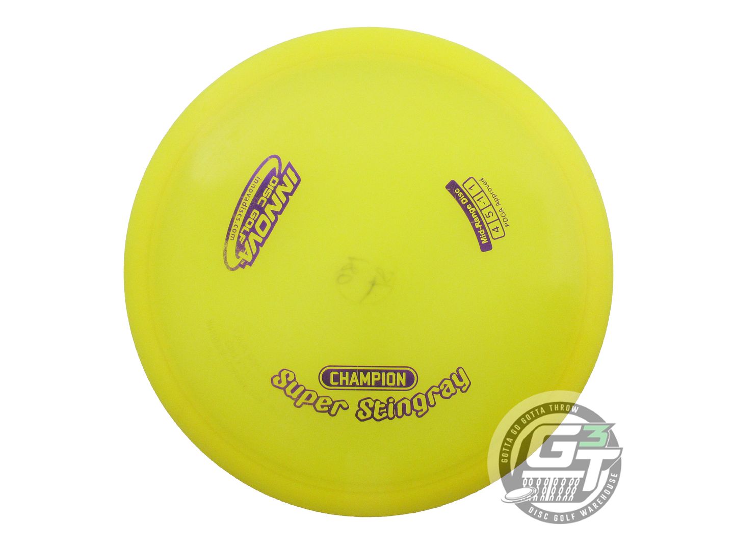 USED Innova Champion Super Stingray 180g Yellow Purple Foil OOP Midrange Disc