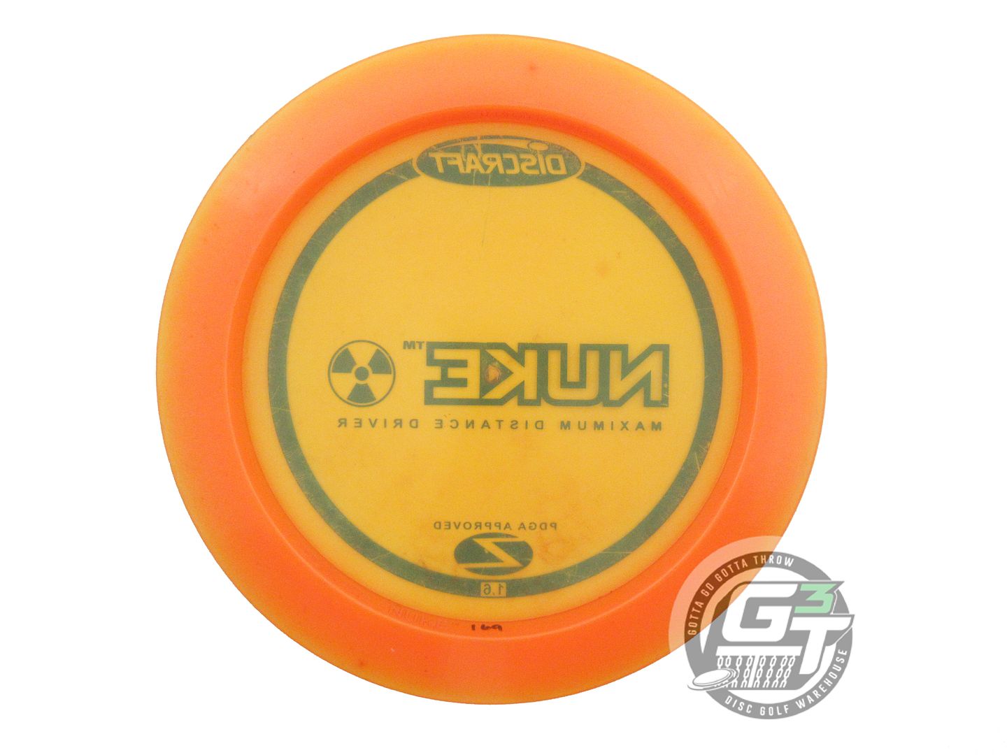 USED Discraft Z Nuke 169g Orange Blue Stamp Distance Driver Golf Disc