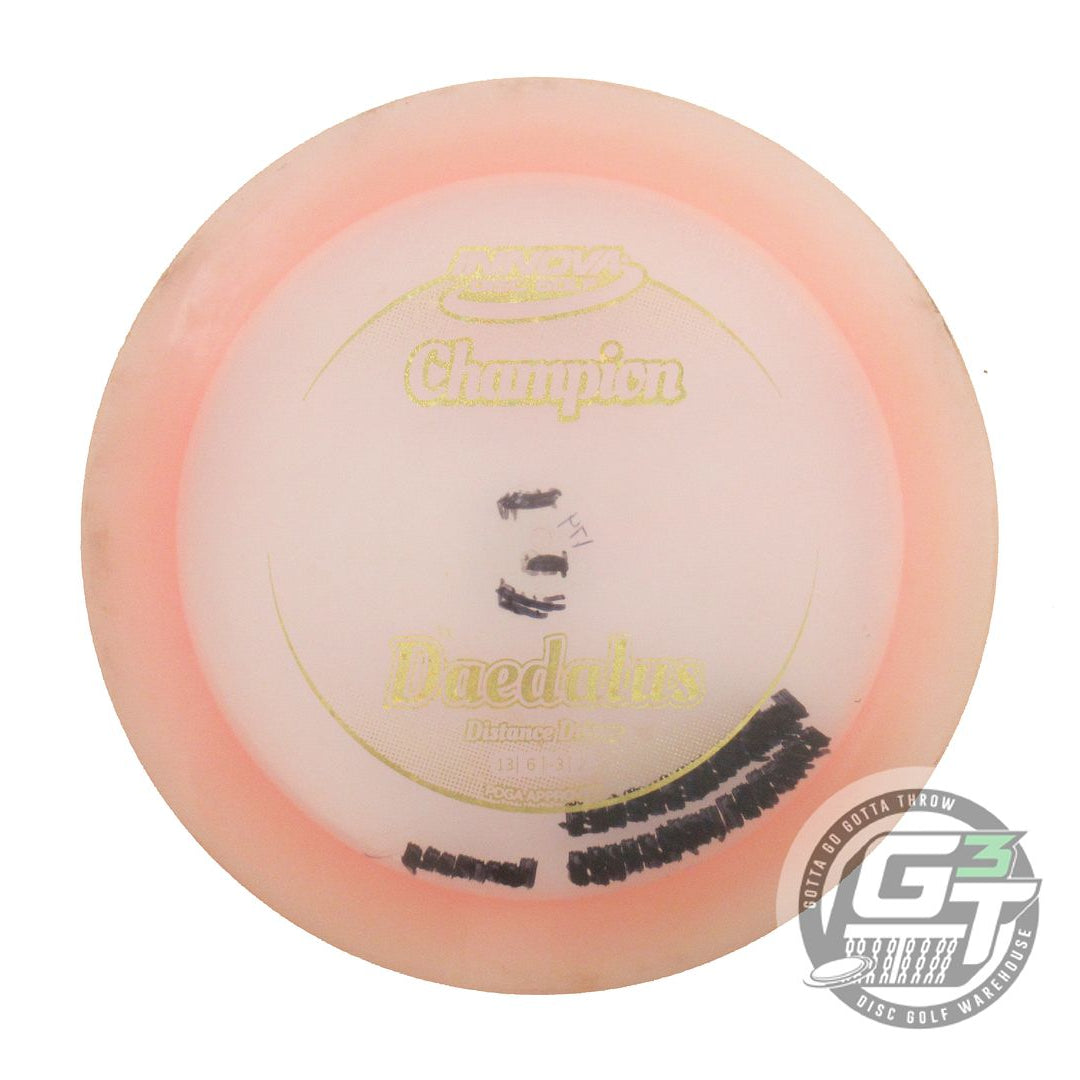 USED Innova Champion Daedalus 174g Lt. Pink Gold Star Foil Distance Driver Disc