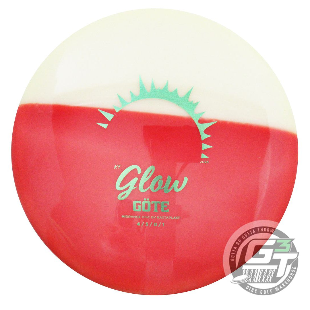 USED Kastaplast K1 Glow Gote 180g Green Glitter Foil SPLIT DYED Midrange Disc