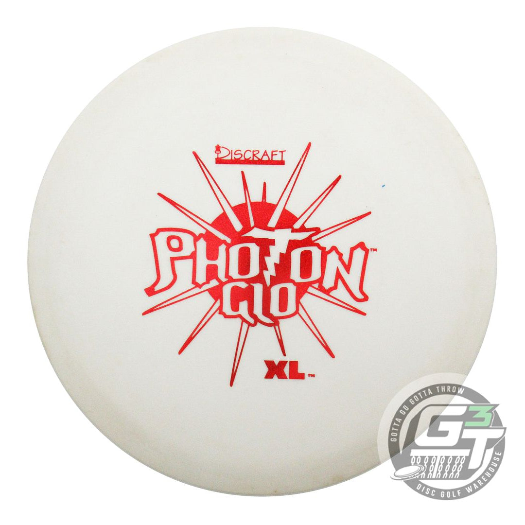 USED Discraft Photon Glo XL 179g Red Glitter Foil Distance Driver Golf Disc