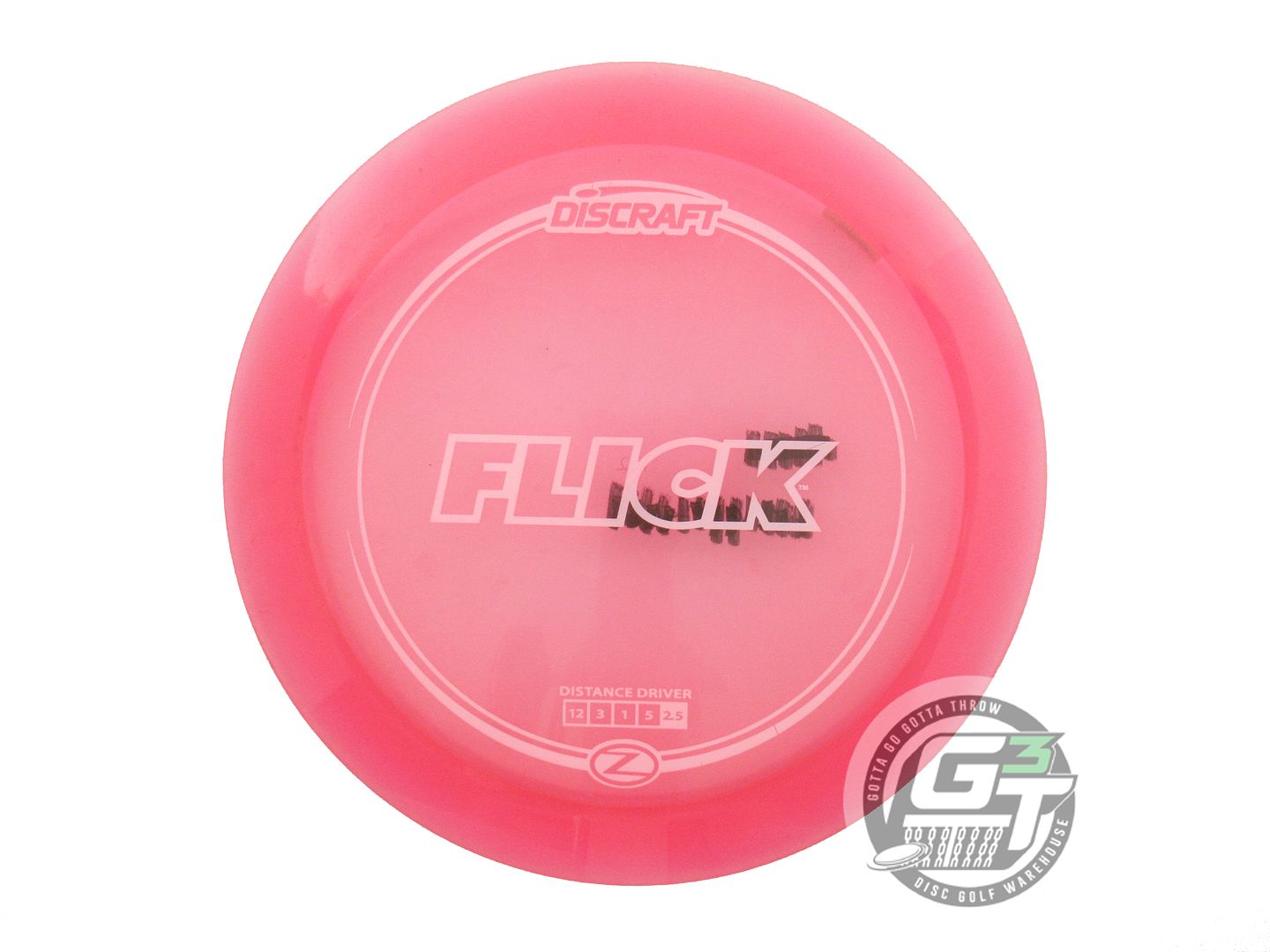 USED Discraft Z Flick 172g Pink Pink Stamp Distance Driver Golf Disc
