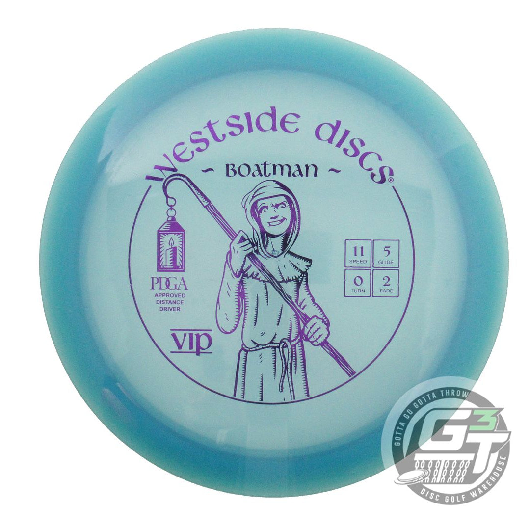 USED Westside Discs VIP Boatman 174g Blue Purple Foil Distance Driver Golf Disc