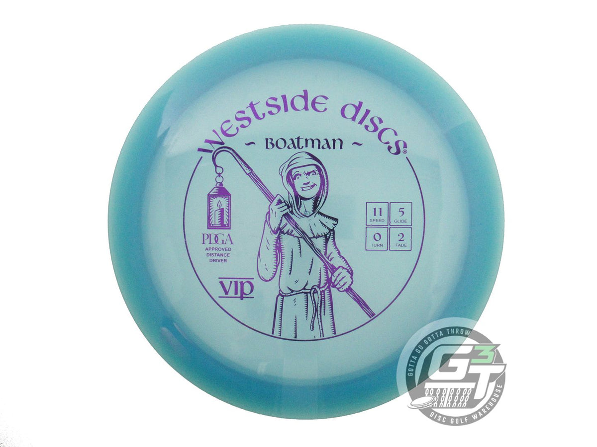 USED Westside Discs VIP Boatman 174g Blue Purple Foil Distance Driver Golf Disc