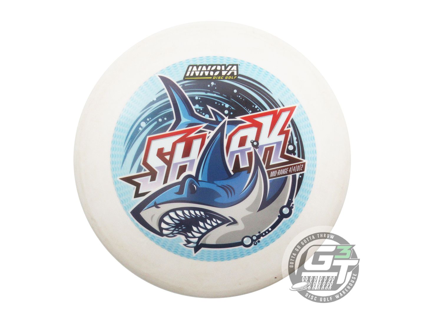 USED Innova DX Shark 154g White FullColor Midrange Golf Disc