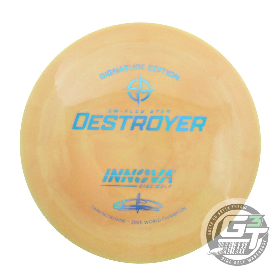 Innova Signature Edition Ohn Scoggins 2025 World Champion Swirled Star Destroyer Distance Driver Golf Disc (Individually Listed) - Gotta Go Gotta Throw