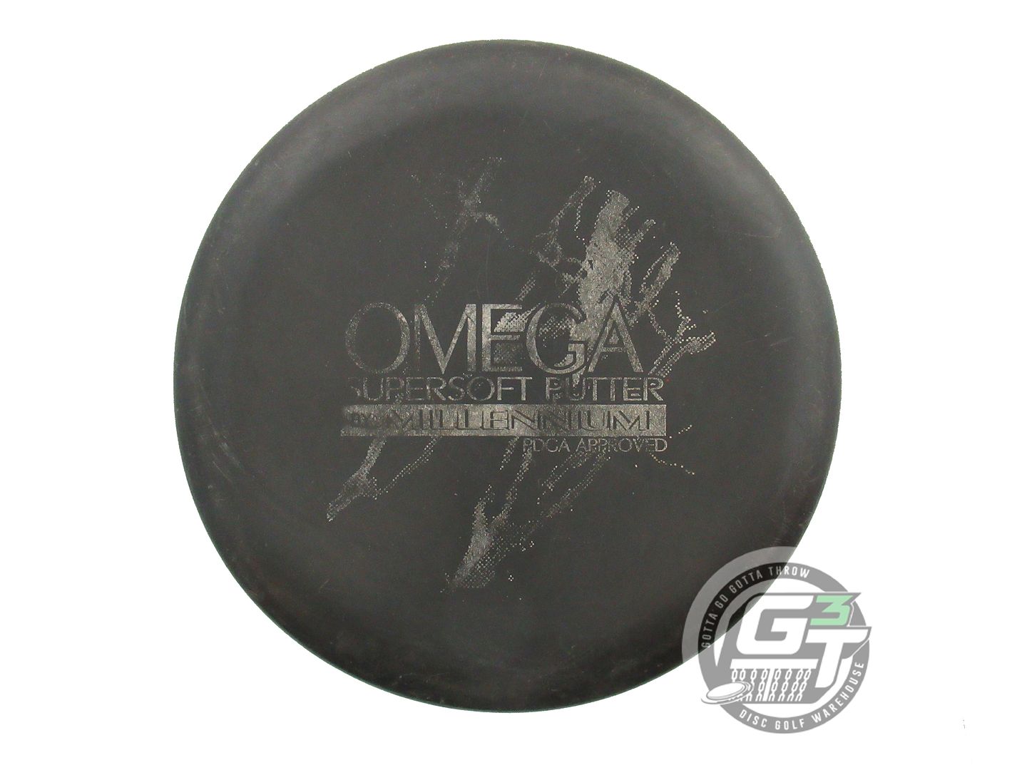 USED Millennium SuperSoft Omega 170g Black Silver Stamp Putter Golf Disc