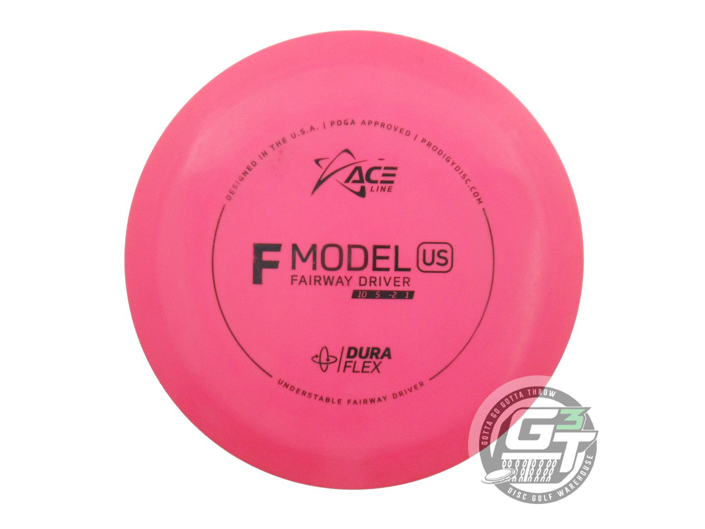 USED Prodigy Discs DuraFlex F Model US 175g Pink Fairway Driver Golf Disc