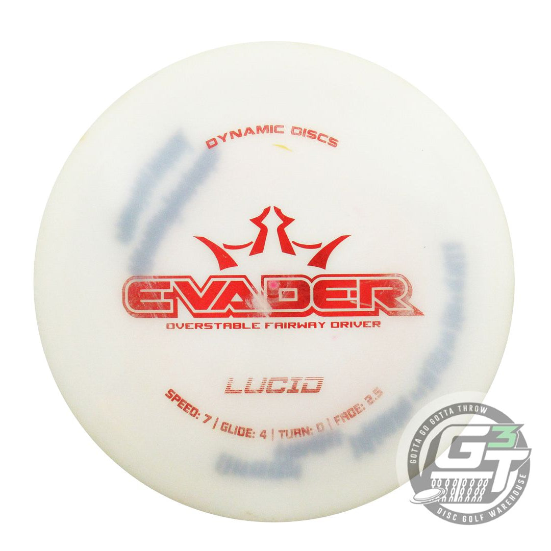 USED Dynamic Discs Lucid Evader 174g White Red Foil Fairway Driver Golf Disc