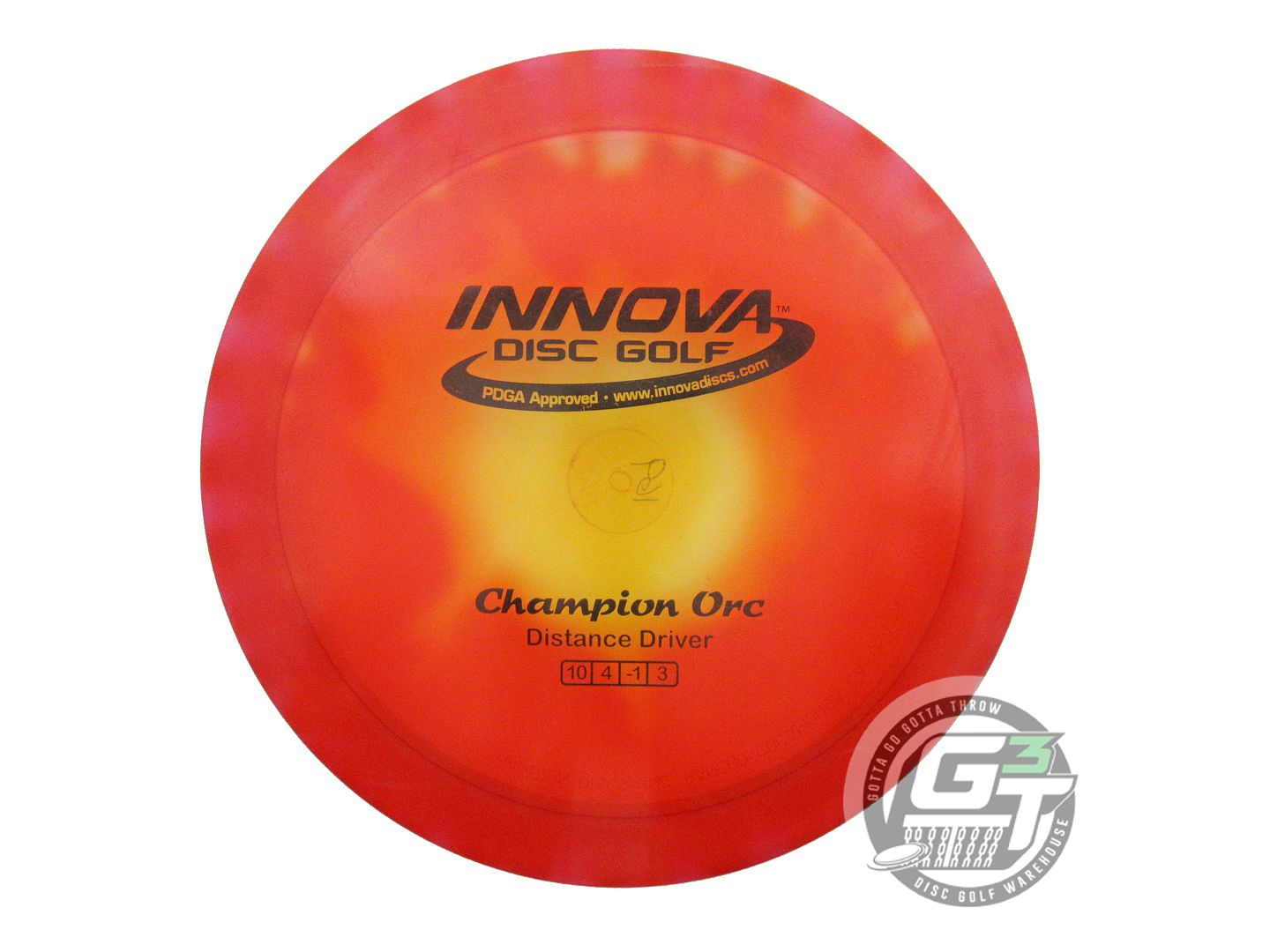 USED Innova I-DYE Champion Orc 169g Red Burst Distance Driver Golf Disc