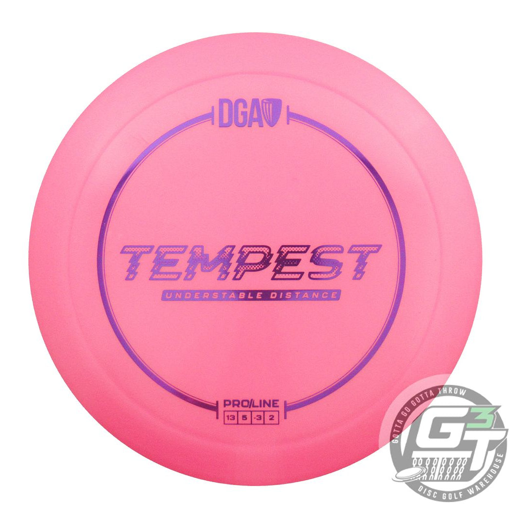 NOS DGA ProLine Tempest 173g Pink Purple Foil Distance Driver Golf Disc
