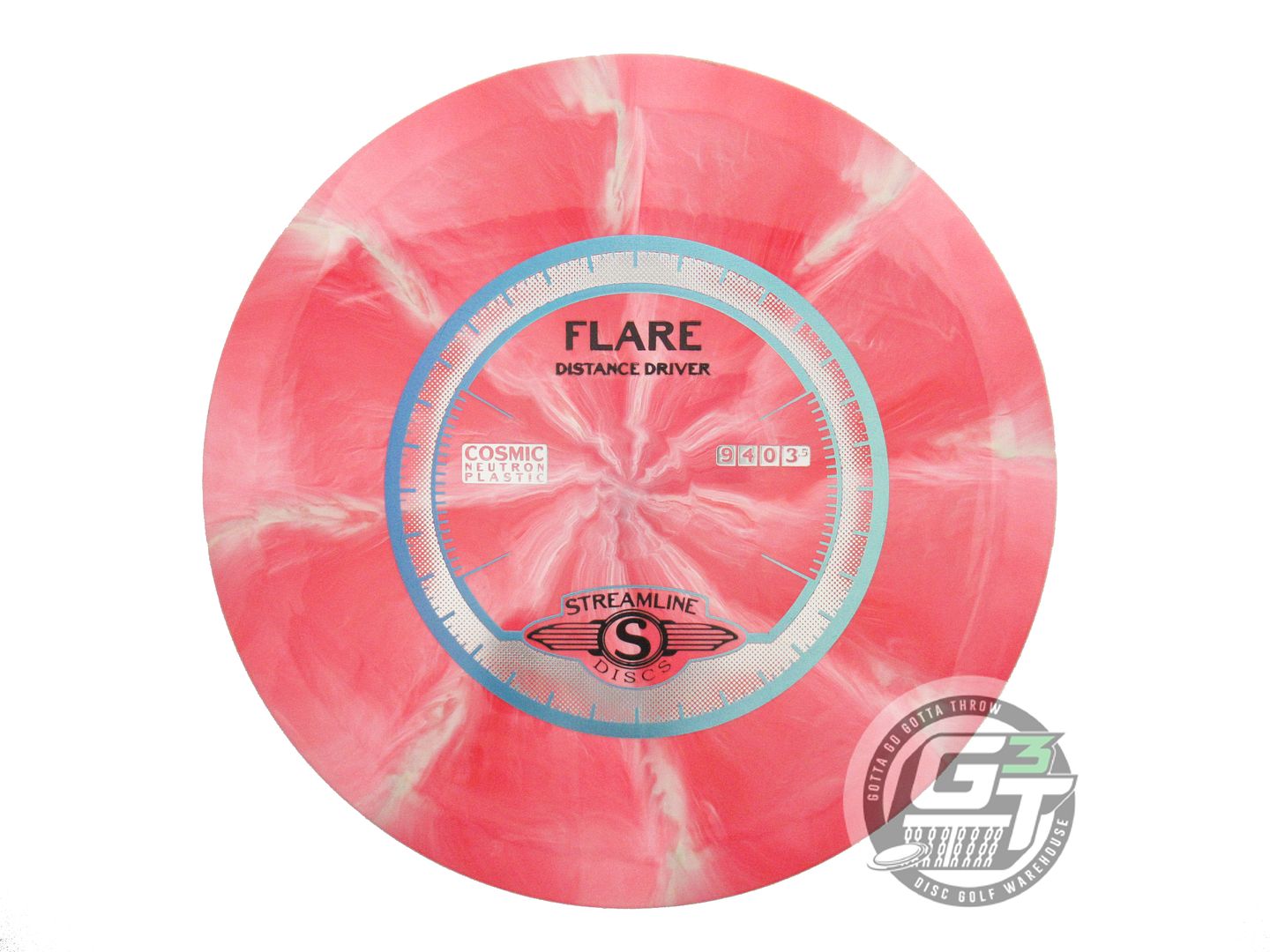 USED Streamline Discs Cosmic Neutron Flare 175g Red-Pink Distance Driver Disc
