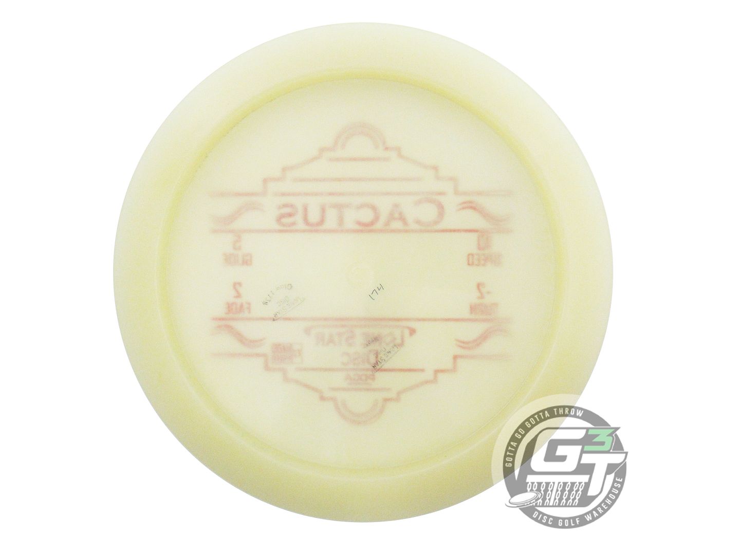 USED Lone Star Bravo Glow Cactus 174g Red Star Foil Distance Driver Golf Disc