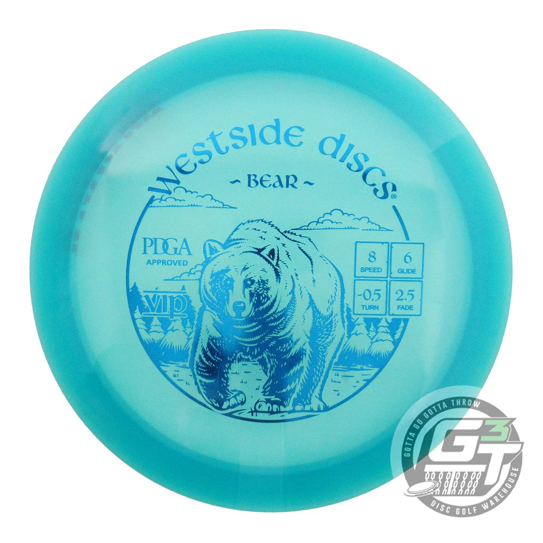 USED Westside Discs VIP Bear 171g Teal Blue Foil Fairway Driver Golf Disc