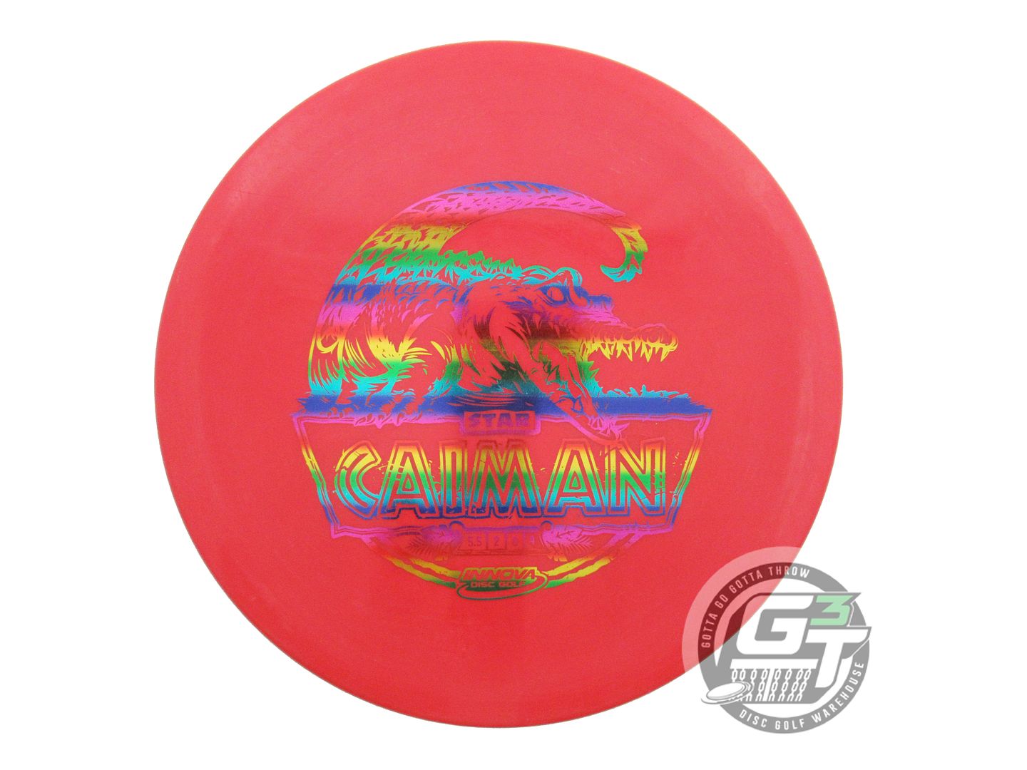 USED Innova Star Caiman 175g Red Rainbow Foil Midrange Golf Disc