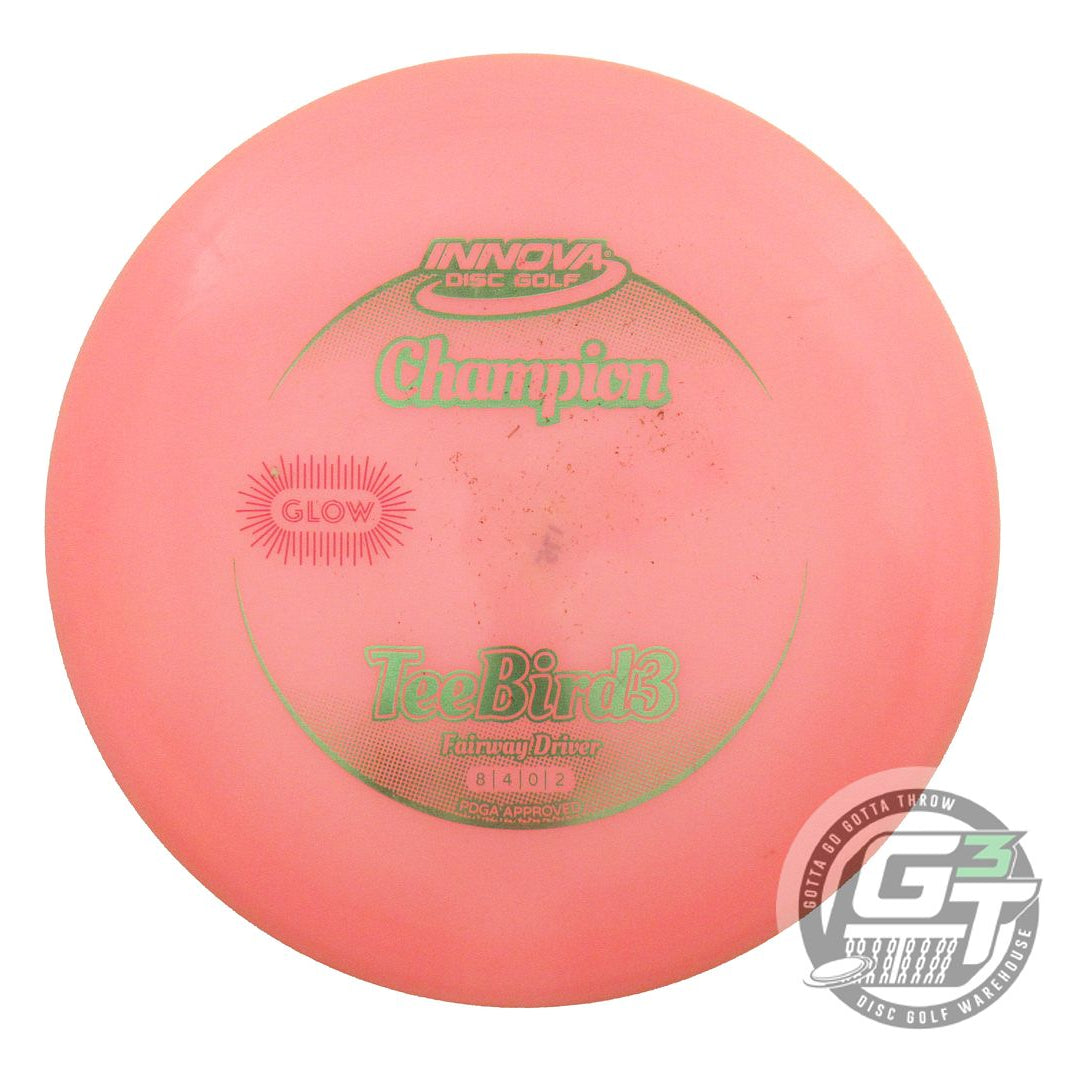 USED Innova Champion Glow Teebird3 175g Pink Lime Foil Fairway Driver Golf Disc