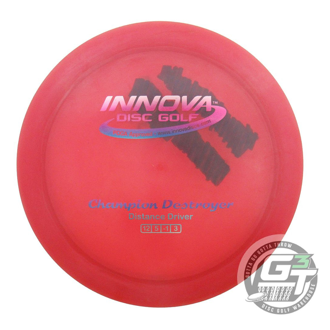 USED Innova Champion Destroyer 174g Red Miami Foil Distance Driver Golf Disc
