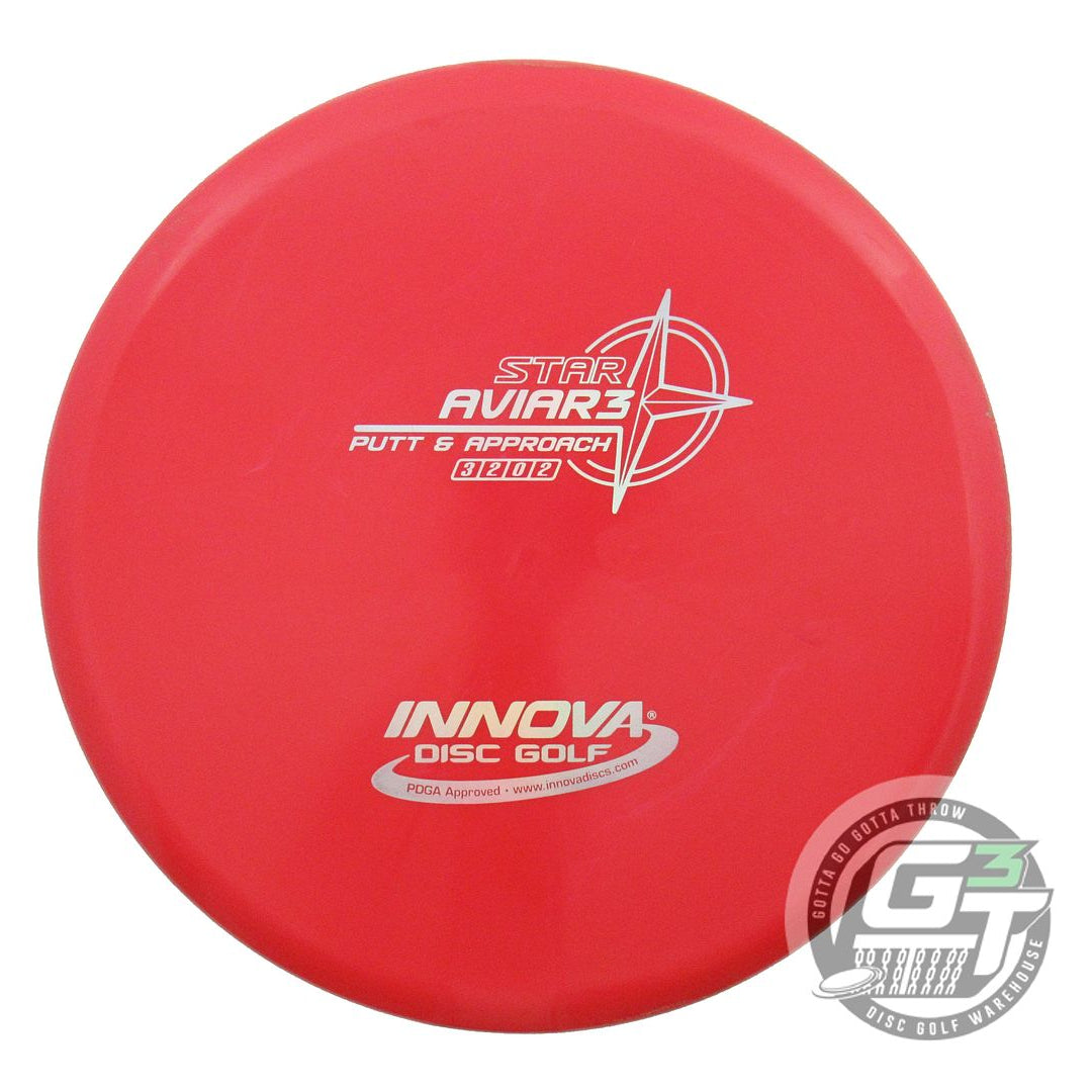 USED Innova Star Aviar3 171g Red Silver Holo Foil Putter Golf Disc
