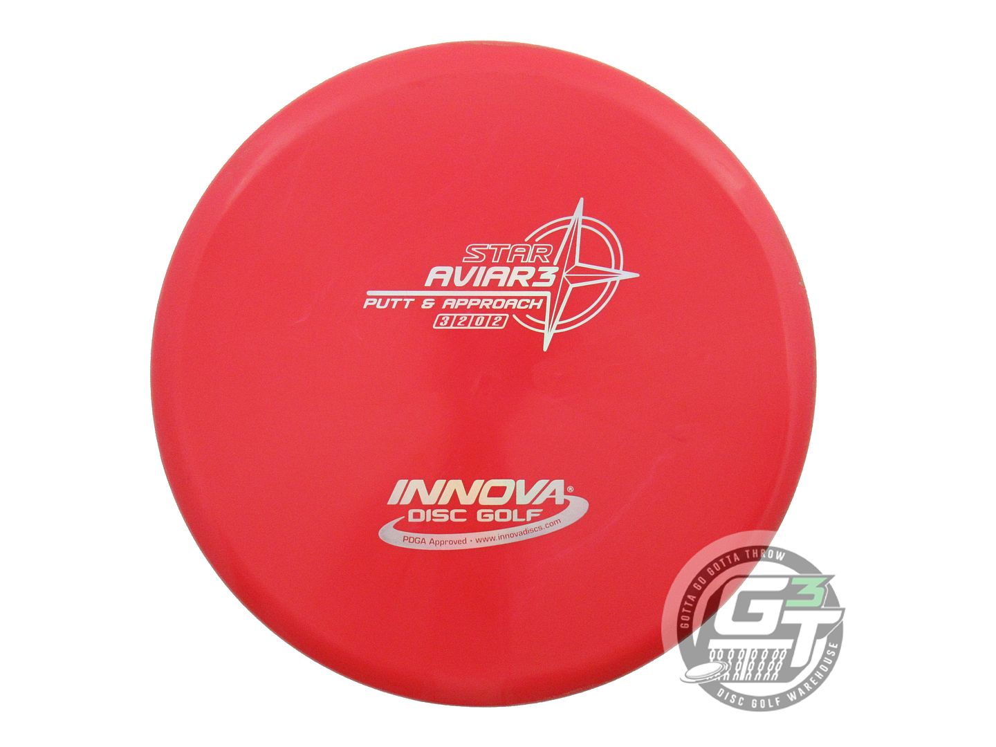 USED Innova Star Aviar3 171g Red Silver Holo Foil Putter Golf Disc